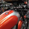 72 Triumph Bonneville. Hand painted pin-stripping and lettering.
